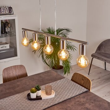 Tulla Pendant Light matt nickel, 5-light sources