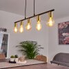 Tulla Pendant Light brass, black, 5-light sources