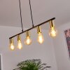 Tulla Pendant Light brass, black, 5-light sources