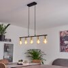 Tulla Pendant Light brass, black, 5-light sources