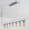 Tulla Pendant Light matt nickel, 7-light sources