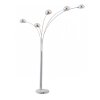 Globo floor lamp chrome, 5-light sources