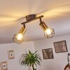 Baripada Ceiling Light brass, black, 2-light sources