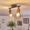 Baripada Ceiling Light brass, black, 2-light sources