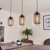 Crucible Pendant Light grey, black, 3-light sources