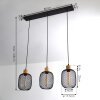 Ateponta Pendant Light black, 3-light sources