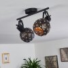 Sunasau Ceiling Light black, 2-light sources