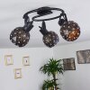 Sunasau Ceiling Light black, 3-light sources