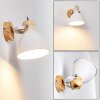 Banjul Wall Light Light wood, white, 1-light source