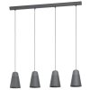 Eglo CANTERRAS Pendant Light black, 4-light sources