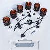 Opatija Ceiling Light black, 6-light sources