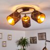 Opatija Ceiling Light black, 3-light sources