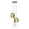 Vegas pendant luminaire gold, 3-light sources