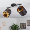 Opatija Ceiling Light black, 2-light sources