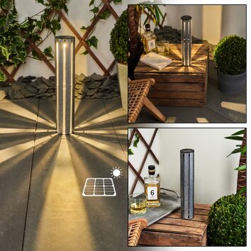 Hankinson solar light LED silver, 1-light source