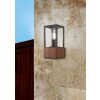 Trio Garonne Outdoor Wall Light Dark wood, matt nickel, 1-light source