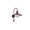Trio Norman Outdoor Wall Light rust-coloured, 1-light source, Motion sensor
