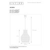 Lucide ALBAN Pendant Light black, 1-light source