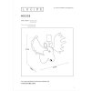 Lucide MOOSE Wall Light white, 1-light source