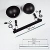 Manacales Pendant Light black, 2-light sources