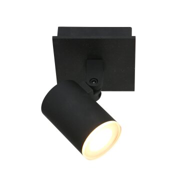 Steinhauer Points noirs Ceiling Light LED black, 1-light source
