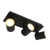 Steinhauer Points noirs Ceiling Light LED black, 3-light sources