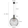 Steinhauer Aureole Pendant Light black, 1-light source