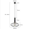 Steinhauer Aureole Pendant Light black, 1-light source