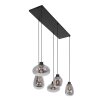 Steinhauer Reflexion Pendant Light black, 5-light sources