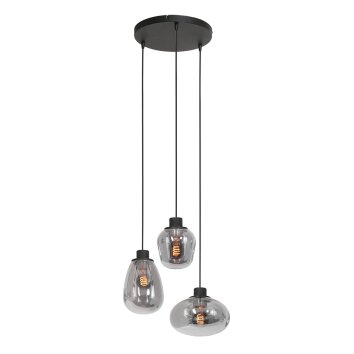 Steinhauer Reflexion Pendant Light black, 3-light sources