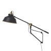 Steinhauer Wall Light gold, black, 1-light source