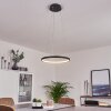 Calcium Pendant Light LED black, 1-light source