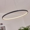 Calcium Pendant Light LED black, 1-light source