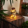 Moliitsi solar light LED brown, smoke coloured, 10-light sources