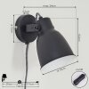 Leiwoma Wall Light black, 1-light source