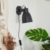 Leiwoma Wall Light black, 1-light source