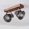 Herford Ceiling Light brown, Dark wood, 2-light sources