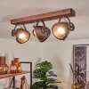 Herford Ceiling Light Dark wood, 3-light sources