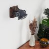 Herford Wall Light grey, Dark wood, 1-light source