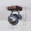Herford Ceiling Light Dark wood, 1-light source