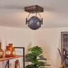 Herford Ceiling Light Dark wood, 1-light source