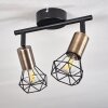 Baripada Ceiling Light brass, black, 2-light sources