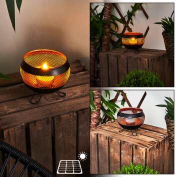 Harimal solar light LED copper, black, 1-light source