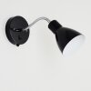 Naouli Wall Light chrome, black, 1-light source