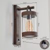 Fulham Outdoor Wall Light brown, rust-coloured, 1-light source, Motion sensor
