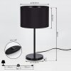 Huarate Table lamp black, 1-light source
