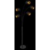 Globo CLARKE Floor Lamp black, 5-light sources