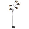 Globo CLARKE Floor Lamp black, 5-light sources
