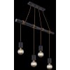 Globo HERMINE Pendant Light black, 4-light sources