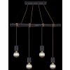 Globo HERMINE Pendant Light black, 4-light sources